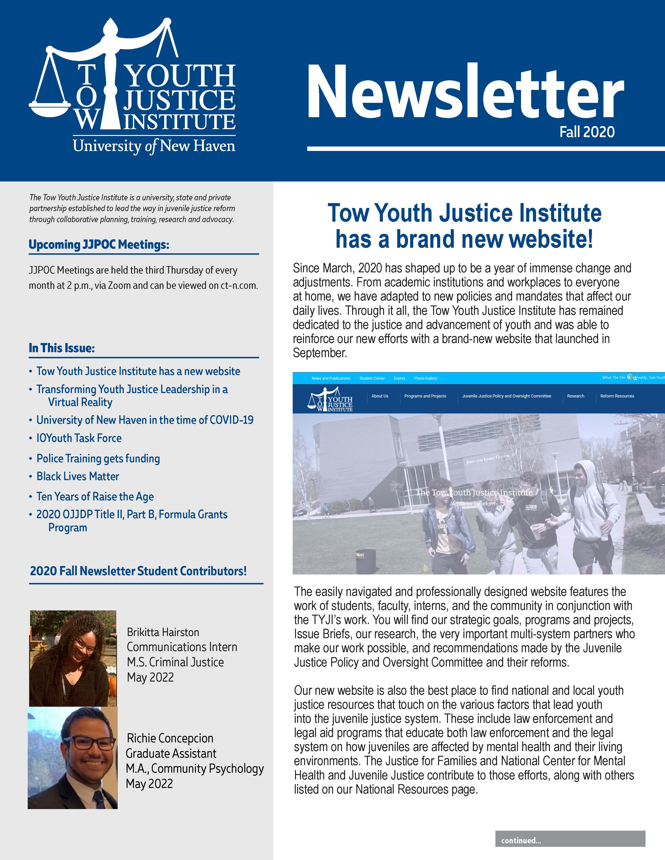 Check out our Fall Newsletter!