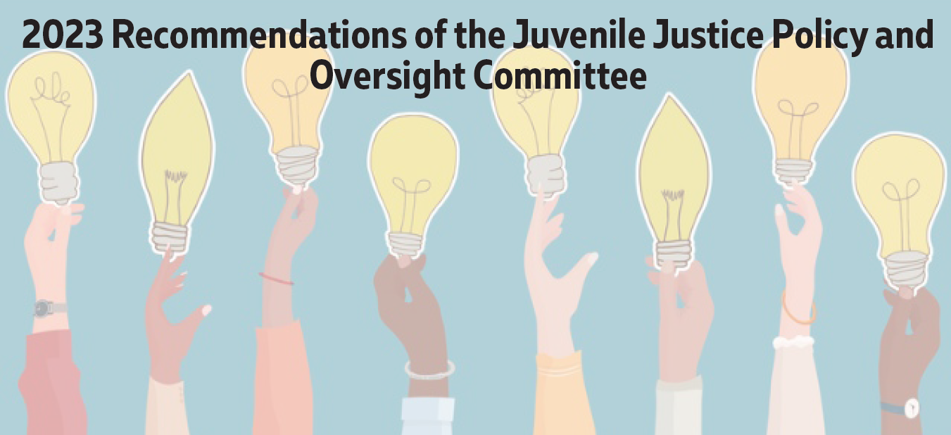 Check out our January Issue Brief: 2023 Recommendations of the Juvenile Justice Policy and Oversight Committee