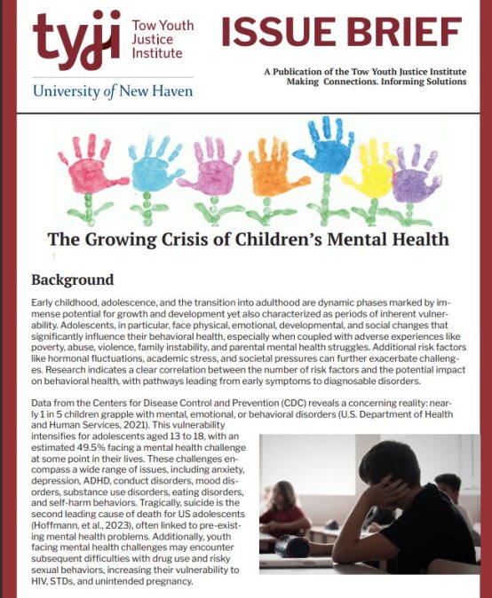 Check out our latest Issue Brief: The Growing Crisis of Children’s Mental Health