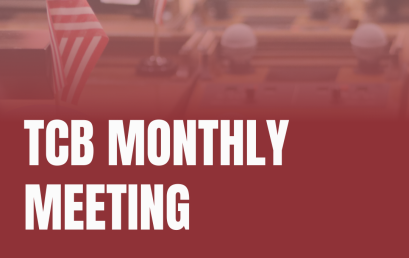 Reminder: January TCB Monthly Meeting is Tomorrow