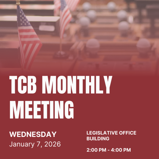 Reminder: January TCB Monthly Meeting is Tomorrow