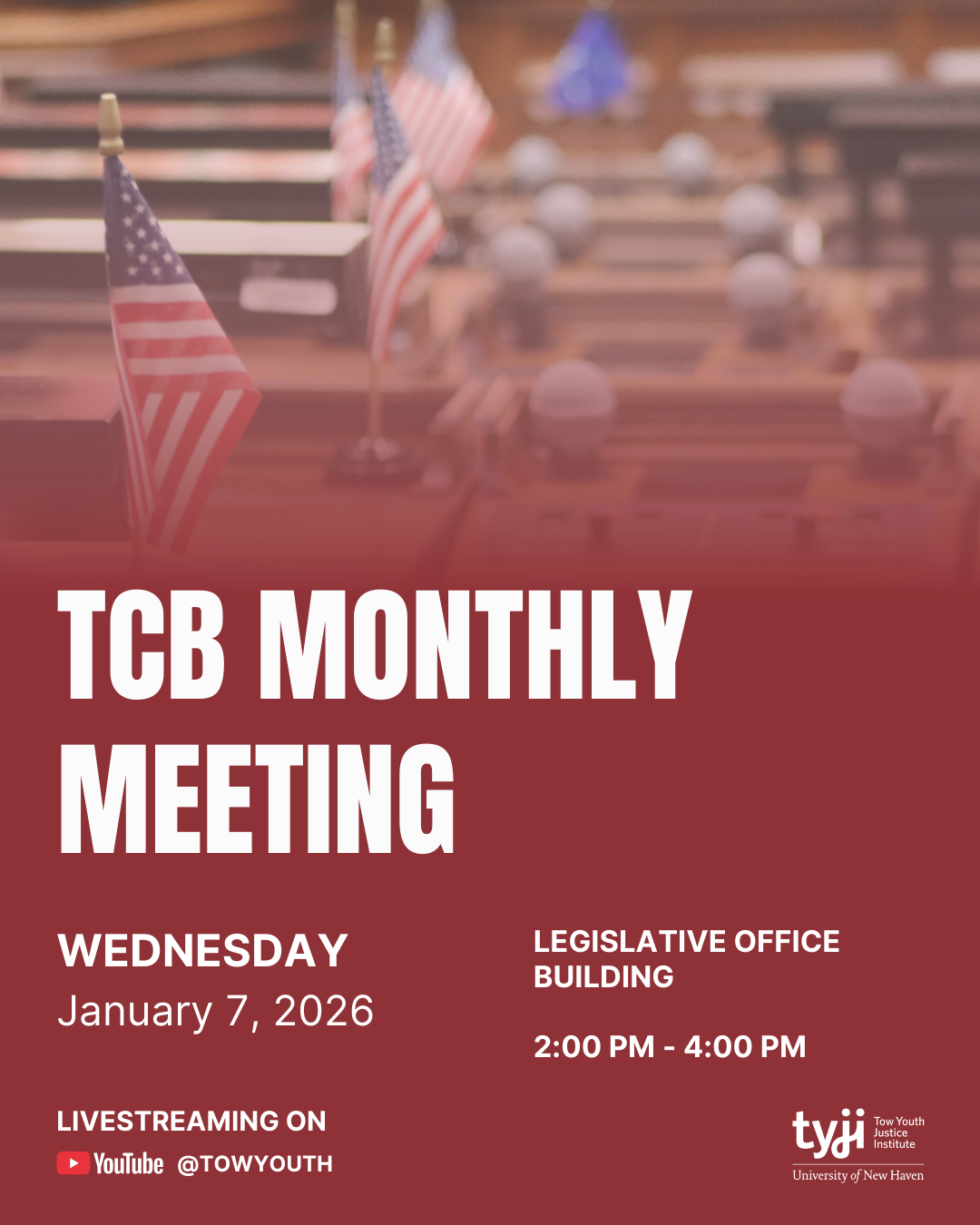 Reminder: January TCB Monthly Meeting is Tomorrow